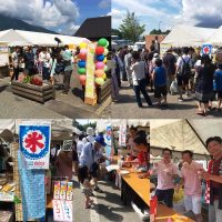 道の駅しなのにてかき氷販売～商工会青年部の活動～20170805