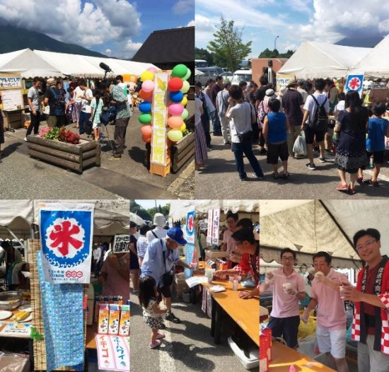 商工会青年部道の駅しなのにてかき氷販売20170805