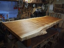 総欅造り一枚板極上杢座卓