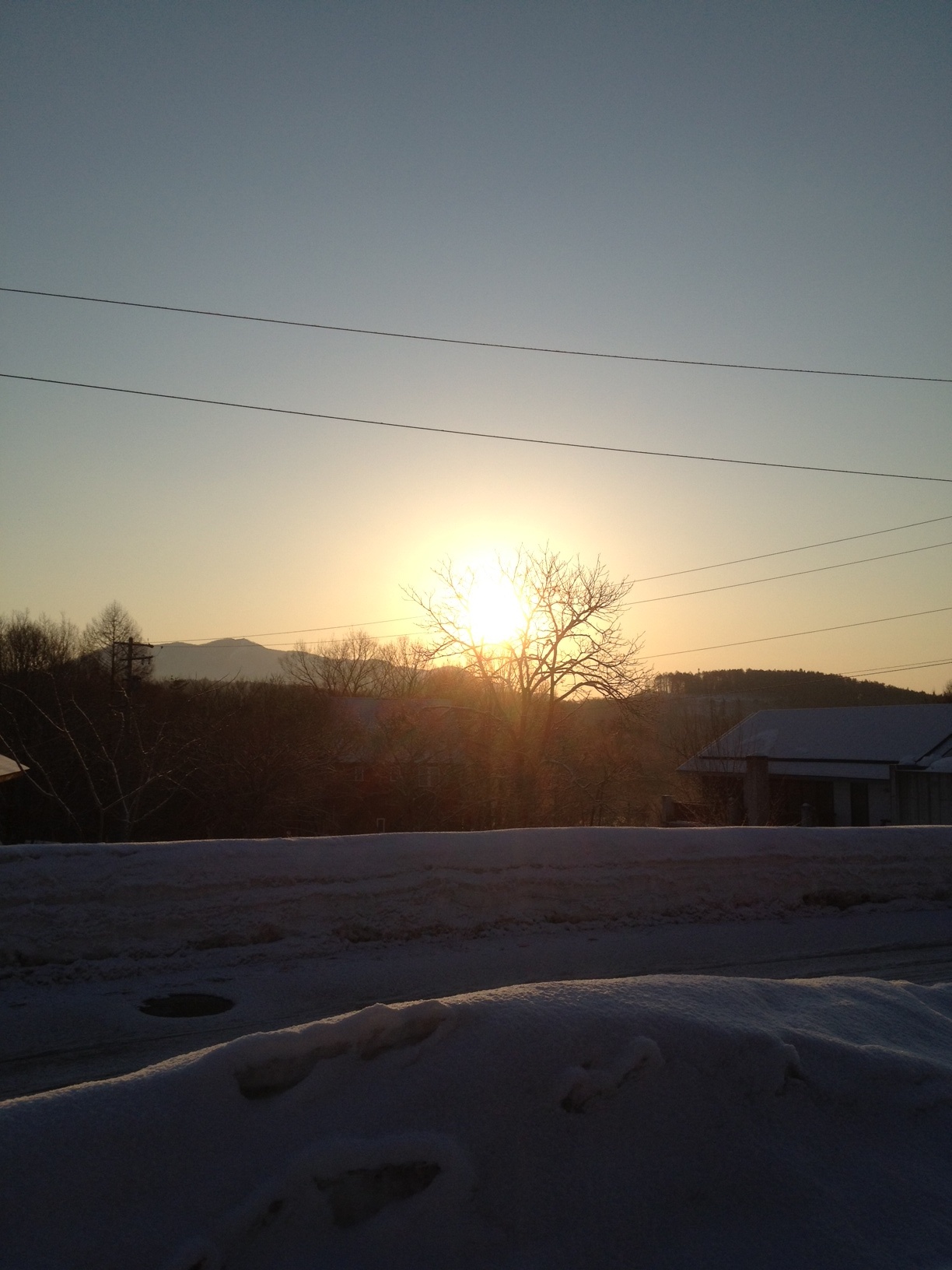 ３月末なのにまだ雪が。。。