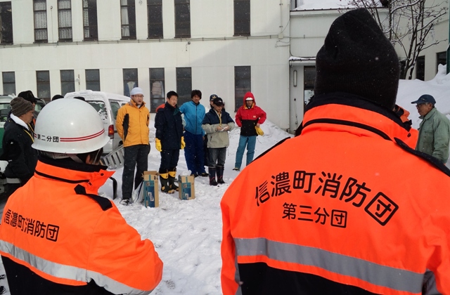 町の除雪作業に参加しました