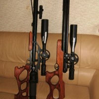 お客様の作品　エアライフルの銃床～ケンポナシ一枚板ブロック～