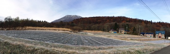 信州・黒姫今朝の風景20141120マイナス4度の朝-2