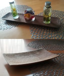 お客様のDIY作品「手彫りのブラックウォルナットの小皿」～滋賀県・川島様～2