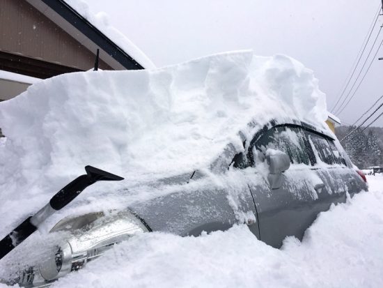 一晩で50ｃｍを超える積雪20171227