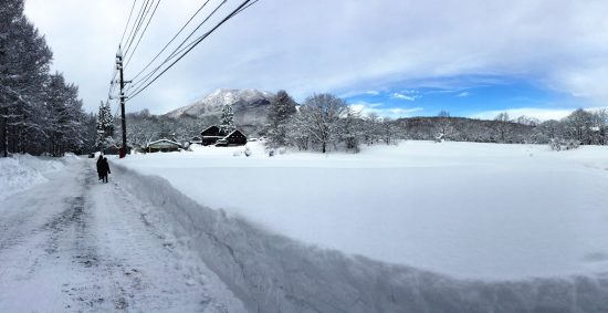 今日の信州・黒姫20180105～4日ぶりの青空～1