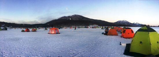 霊仙寺湖わかさぎ釣りへ20180203-1