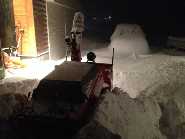 久しぶりの除雪20130115