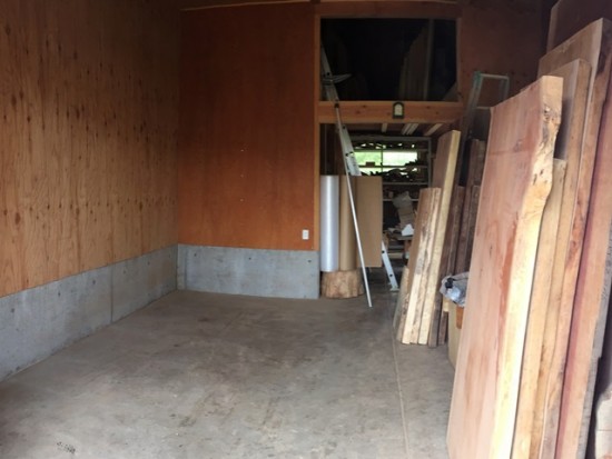 大型一枚板専用棚・クレーン設置工事、開始20150618-3