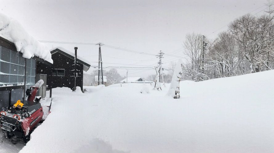 大雪警報から一夜明けて20181228