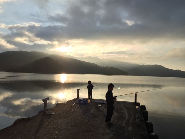日の出とともに野尻湖へ20150905-1