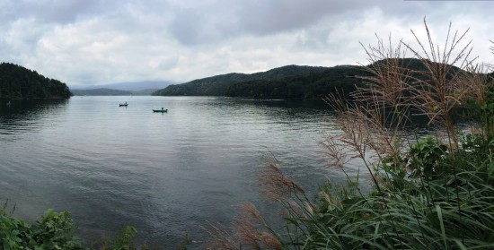 日の出とともに野尻湖へ20150905-3