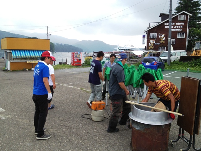 野尻湖とうろう流し花火大会2013-1