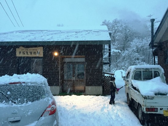 雪が本格的に降っています20151204-2