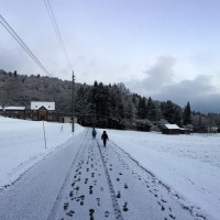 今日の風景20151218～薄っすらと雪が積もりました～