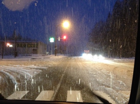 新潟出張から戻ると黒姫は大雪に。。20131221-1