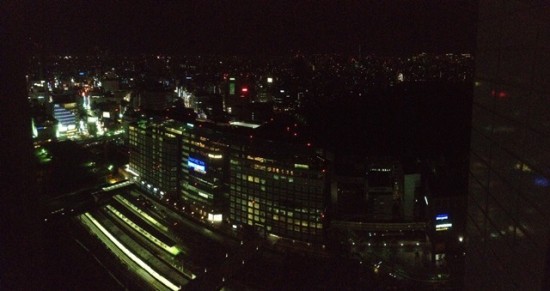 新宿のビジネスホテルからの眺め20140402-1