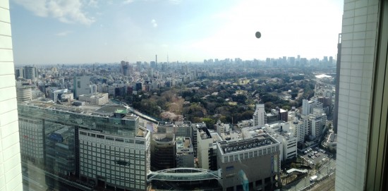 新宿のビジネスホテルからの眺め20140402-3