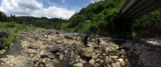 河原で釣りタイム20160605