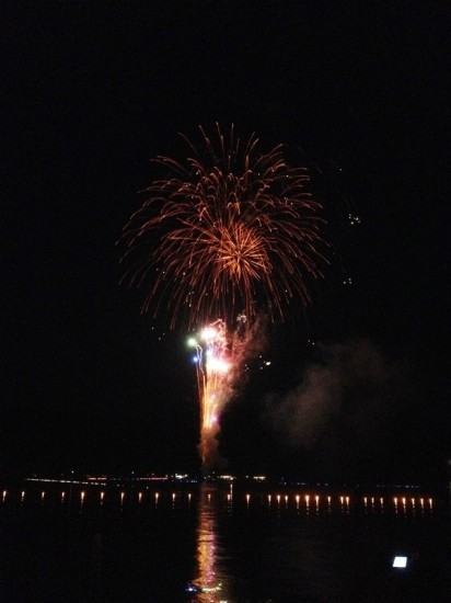 野尻湖灯ろう流し花火大会のお手伝い20140726-4