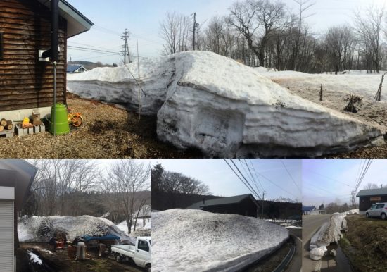 作業場・事務所の周りの雪も大分解けてきましたが。。20170405