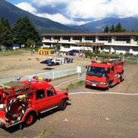 町の防災訓練がありました