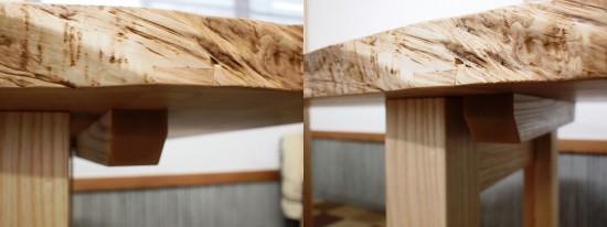 栗超幅広一枚板テーブル、完成20140308d