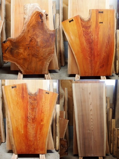 テーブル・座卓天板用欅・杉大型一枚板