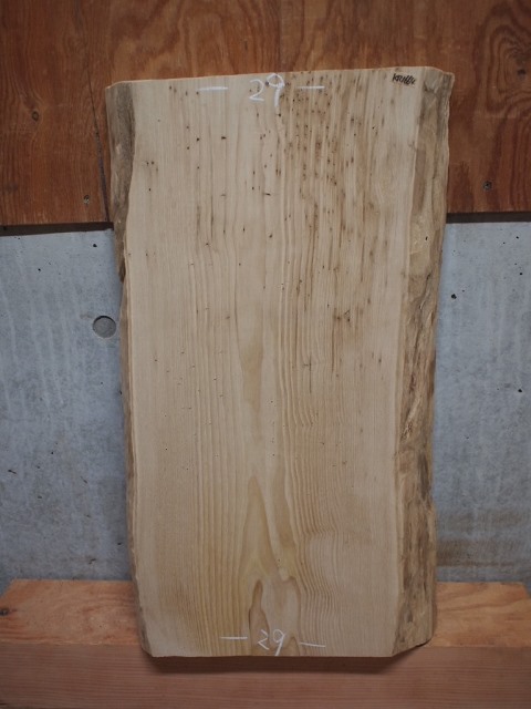 栗一枚板厚盤のご注文～木彫り仮面の素材～20180115