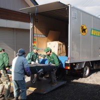 欅巨木一枚板が熊本へ旅立ちました・ブラックウォルナット巨木輪切り天板2枚掲載20141117