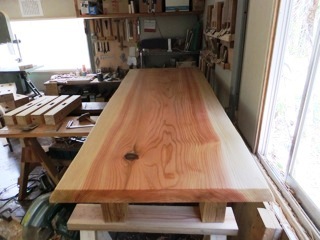 総杉造り一枚板座卓3