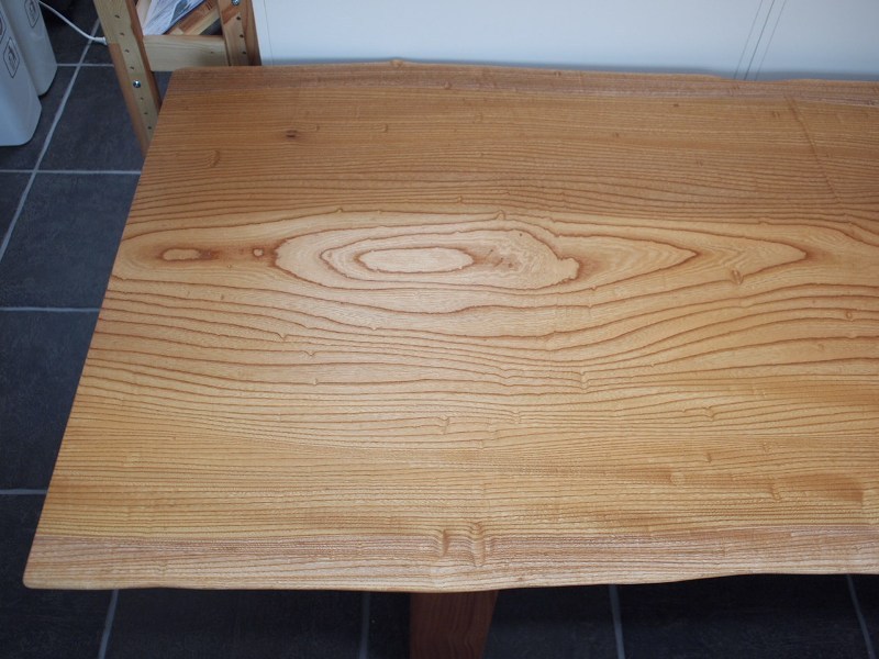 欅玉杢一枚板ロングテーブル6