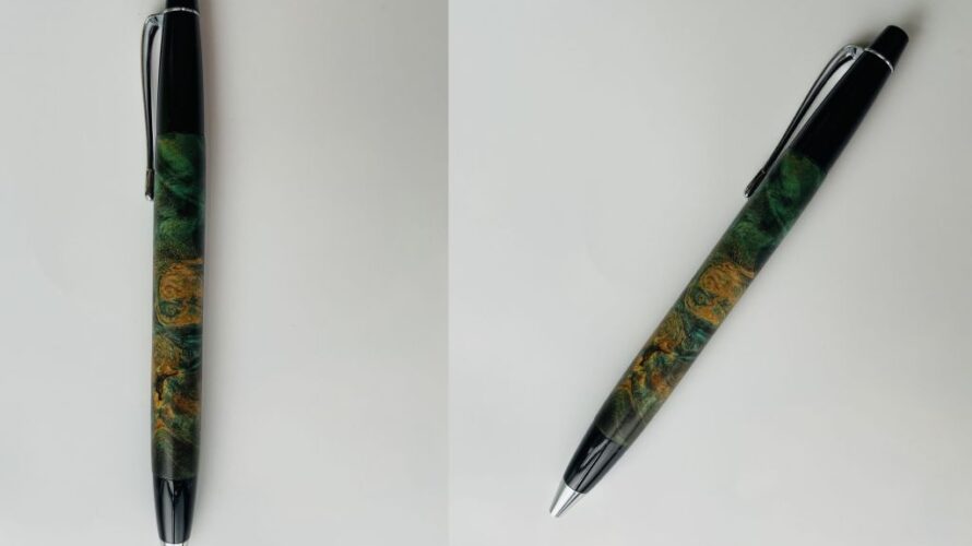 お客様のDIY作品「花梨瘤のスタビライズドウッドボールペン」～長野県・窪田様～20210629