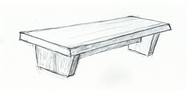欅ベンチ（総欅造り）完成イメージ