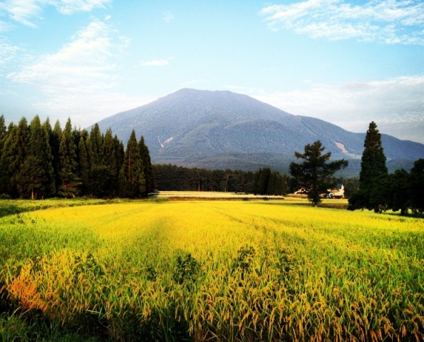 消防団詰所前からの黒姫山20120914