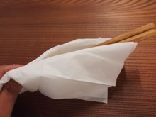 箸のお手入れについて