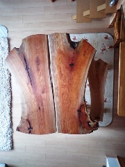 欅ブックマッチテーブル