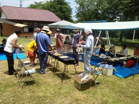 集落のBBQ大会